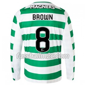 Fußballtrikots Celtic Glasgow Brown 8 Heim Trikotsatz 2018-2019 Langarm